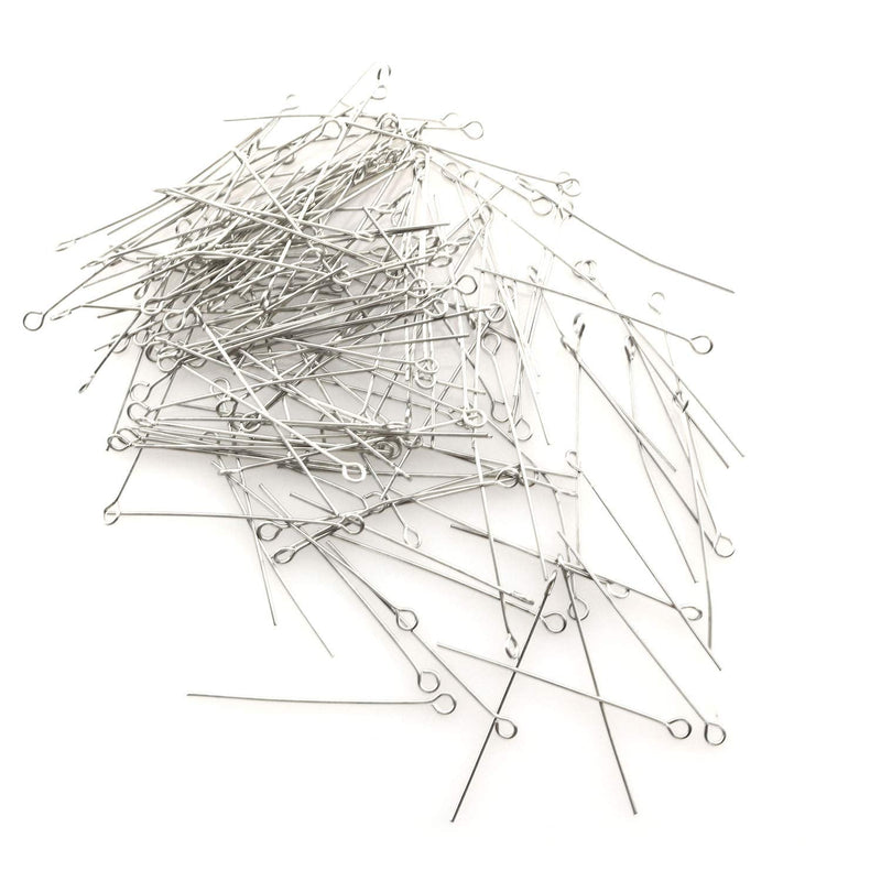 Eye Pin 200PCS 1.6inch/40mm 304 Stainless Steel Open Eyepins Headpins for Jewelry Necklace Making - NewNest Australia