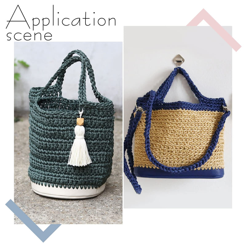 PH PandaHall 2pcs 3D Knitting Crochet Bag Shaper Pad 9x3.9" Boat Shape PU Leather Bag Bottom 2 Colors Black/Beige Bags Insert Cushion Base with Holes for Pet Shopping Weaving Tote Bag, 2.5mm Hole - NewNest Australia