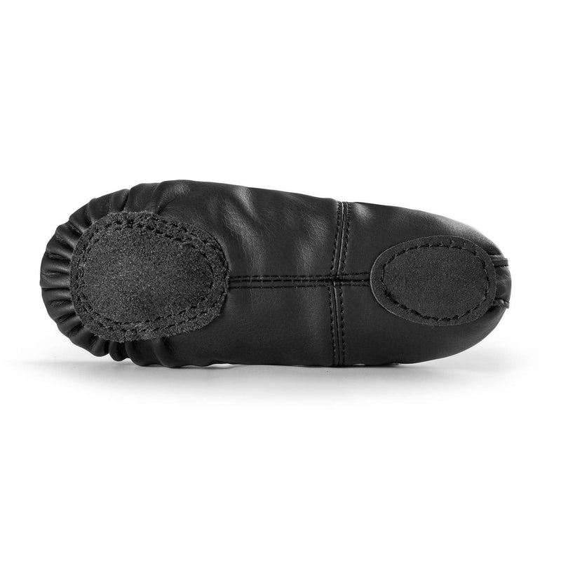 RoseMoli Ballet Shoes for Girls/Toddlers/Kids/Women, Leather Yoga Shoes/Ballet Slippers for Dancing 4.5 Big Kid Black - NewNest Australia