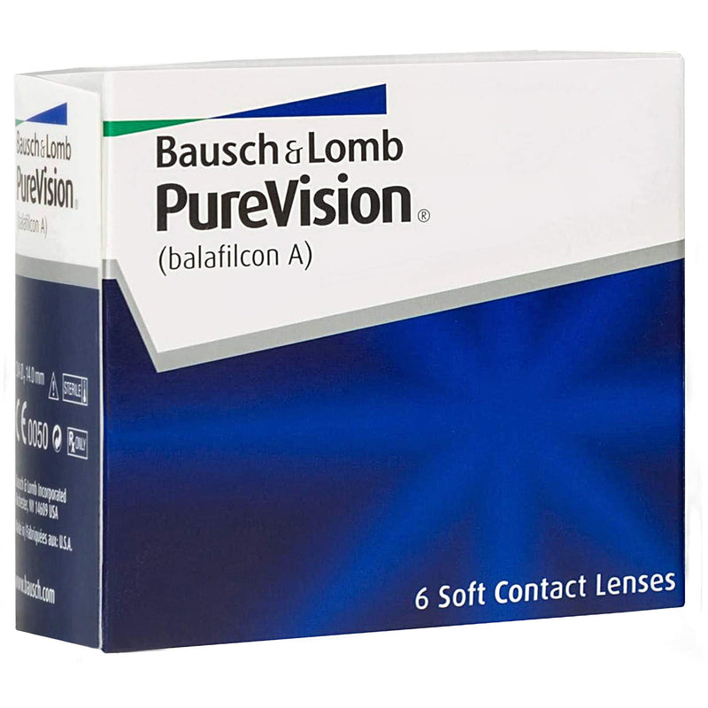 Bausch + Lomb PureVision monthly lenses, spherical contact lenses, soft, 6 pieces BC 8.6 mm / DIA 14 / -2.75 diopters 8.6 millimeters 14.0 millimeters - NewNest Australia