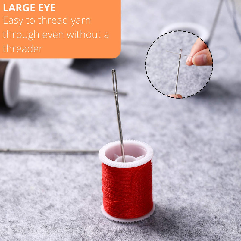 Mr. Pen- Large Eye Needles for Hand Sewing, 50 Pack, Assorted Sizes, Sewing Needles, Needles, Needles for Sewing, Embroidery Needles for Hand Sewing, Sewing Needles Large Eye, Big Eye Needle - NewNest Australia
