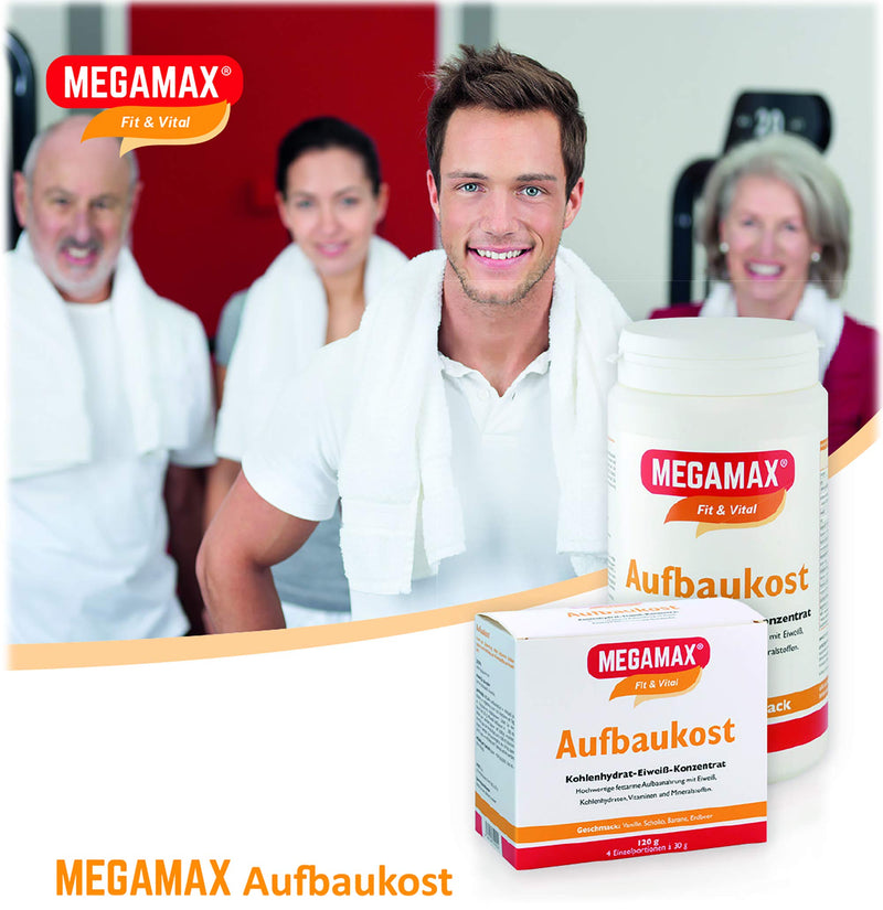 MEGAMAX building food vanilla 1.5 kg - ideal for strengthening and underweight - protein powder for preparing a low-fat carbohydrate-protein drink for muscle mass and muscle building 1.5 kg (pack of 1) - NewNest Australia