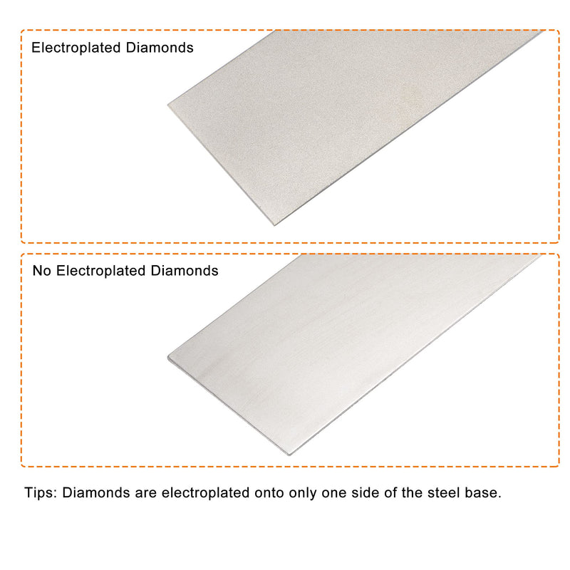 uxcell Diamond Whetstone Sharpening Stone, 170mm x 75mm 400 Grit Sharpener Grinding Plate Abrasive Tool 2pcs 400 Grits - NewNest Australia