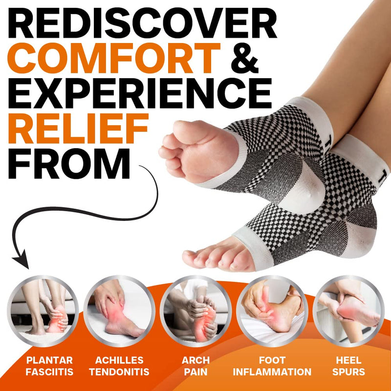 Plantar Fasciitis Compression Socks By Treat My Feet - From Foot Pain, Swelling And Edema - Improves Blood Circulation, Achilles Heel & Arch Support - Fda Registered Ankle Sock - NewNest Australia