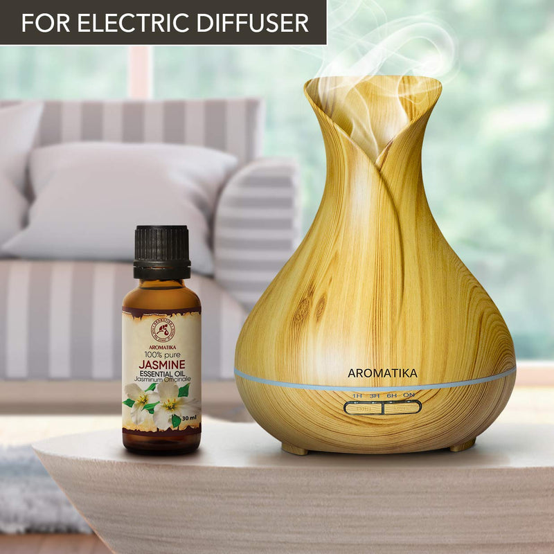 Jasmine Oil 30 Ml - Jasminum Officinal - Natural Pure Essential Jasmine Oil For Beauty - Aromatherapy - Oil Burner - Diffuser - Sauna - Room Fragrance - Body Care - NewNest Australia