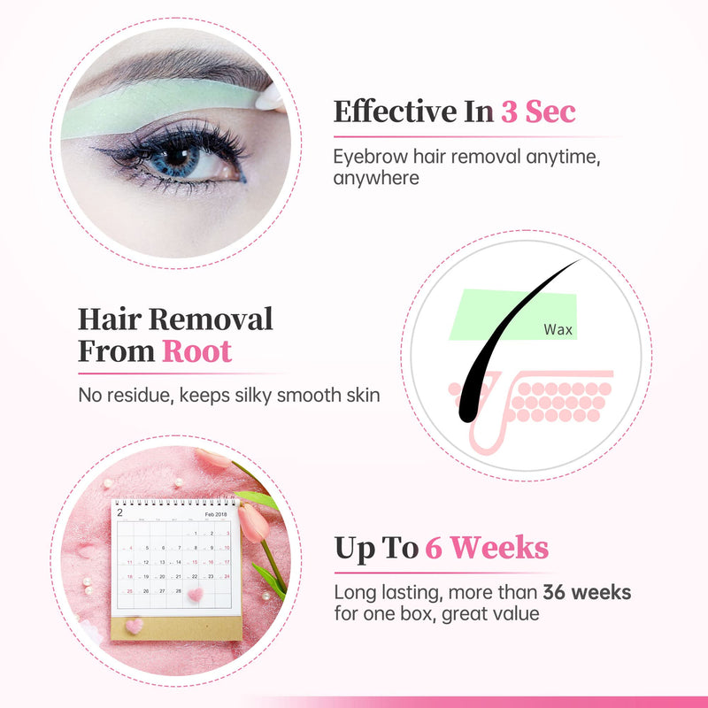 Beauty7 Wax Strips Cold Wax Hair Removal Strips Eyebrows Cold Wax Strips Precise And Quick Low Irritation & Painless Removal Strips For The Perfect Natural Eyebrow Shape - NewNest Australia