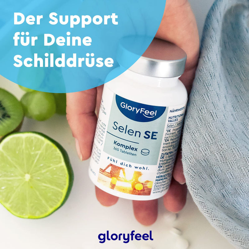 Selenium 365 tablets - premium complex of sodium selenite & selenomethionine - immune and thyroid support* - laboratory tested, 100% vegan and made in Germany without additives - NewNest Australia