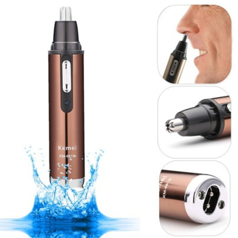 Ceramics Electric Nose Hair Trimmer Nose Hair Trimmer Stainless Steel Blade - Nose and Ear Trimmer Including Battery Rechargeable - Nose Trimmer and Ear Trimmer Wireless with Removable Cutter Head - NewNest Australia