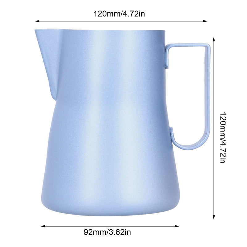 Omabeta Espresso Steaming Pitcher Stainless Steel Coffee Milk Cup Frothing Pitcher Jug Latte Art for Home Coffee Use(blue) - NewNest Australia