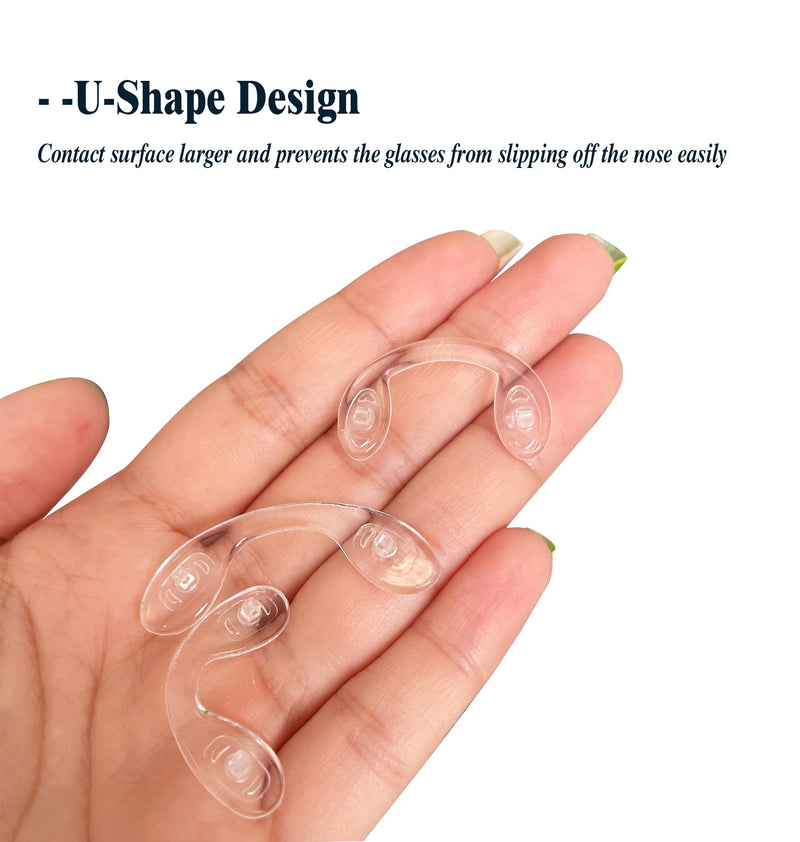 Silicone Nose Pads, Pack Of 3 Glasses Nose Pads U-Shape Glasses Repair Set With Small Screws Nuts, Silicone Nose Pads, Micro Screwdriver, 3 Different Sizes, For Glasses And Sunglasses - NewNest Australia