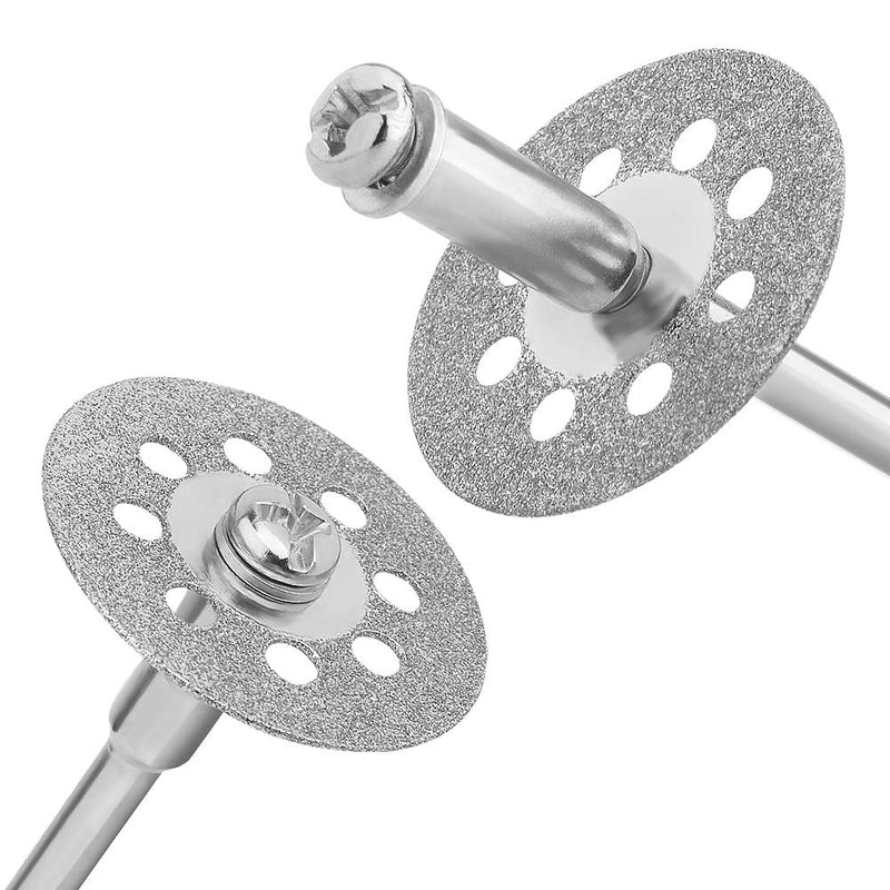 545 Diamond Cutting Wheel (22mm) 25pcs with 402 Mandrel (3mm) 5pcs and Screwdriver for Rotary Tool - NewNest Australia