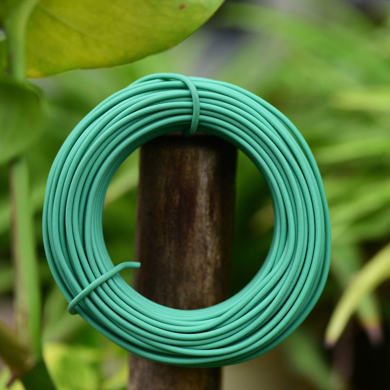 YDSL 66 Feet Soft Plant Tie, Green Twist Garden Ties for Plants, Office Organization and Home(Diameter - 2.5MM) 66feet - NewNest Australia
