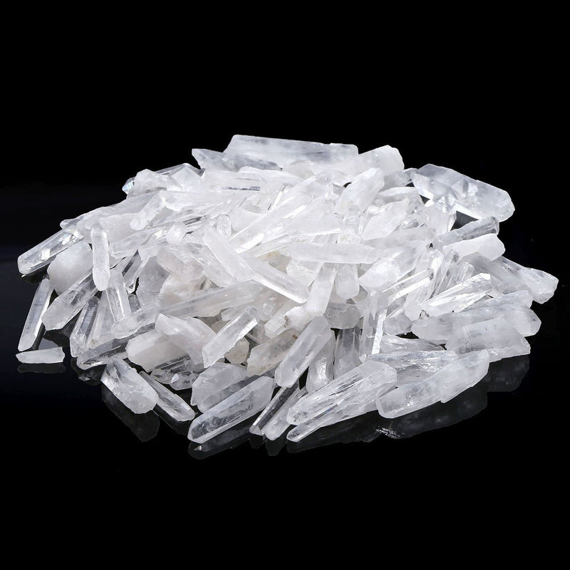 Top Plaza 0.44lb Bulk Irregular Shape Rough Clear Quartz Crystal Points 0.39-1.18'' Raw Natural Stones for Decor Reiki Crystal Healing 0.44lb - 0.39-1.18'' - NewNest Australia