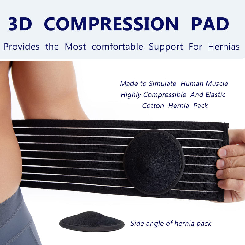 Umbilical Hernia Belt for Men and Women - Abdominal Support Binder with Compression Pad - Navel Ventral Epigastric Incisional and Belly Button Hernias Surgery Prevention Aid L - NewNest Australia