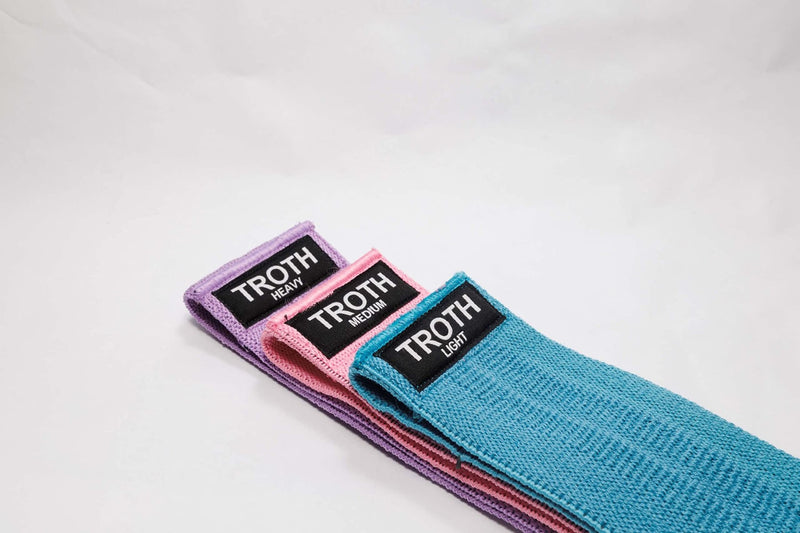 TROTH Resistance Bands Set - Resistance Band Women, Booty Exercise Band, Resistance Bands Set Men, Home Gym Strength Training Equipment, Fitness Accessories for Pilates, Squat, Yoga & Pull Up Workout Green, Pink, Purple - NewNest Australia