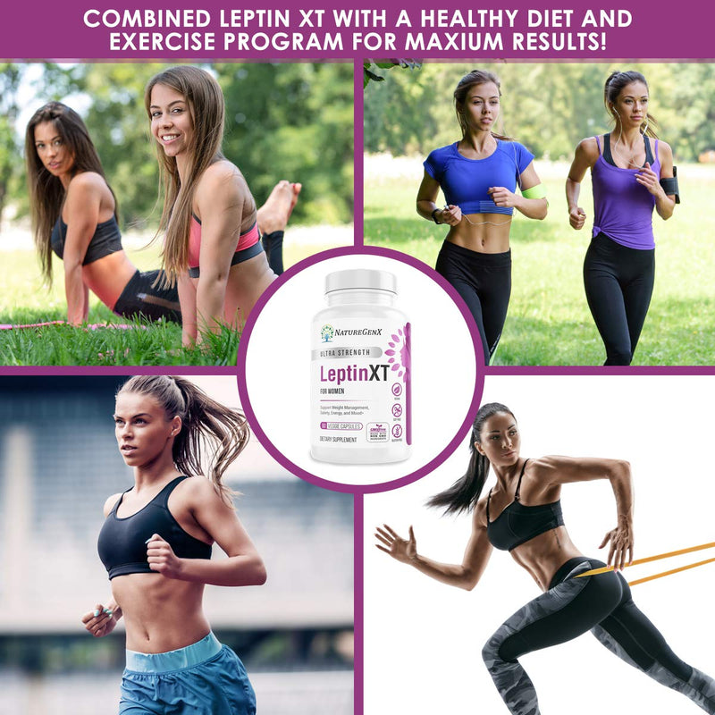 NatureGenX Leptin XT for Women, Extra Strength | Leptin Resistance for Weight Loss & Management, Appetite Suppressant, Metabolism Booster & Fat Burner | Supports Energy & Mood | 60 Capsules - NewNest Australia