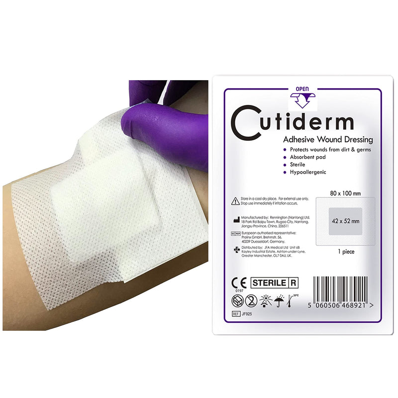 Pack of 30 Cutiderm Assorted Adhesive Sterile Wound Dressings Suitable for cuts and grazes, Diabetic Leg ulcers, venous Leg ulcers, Small Pressure sores - NewNest Australia