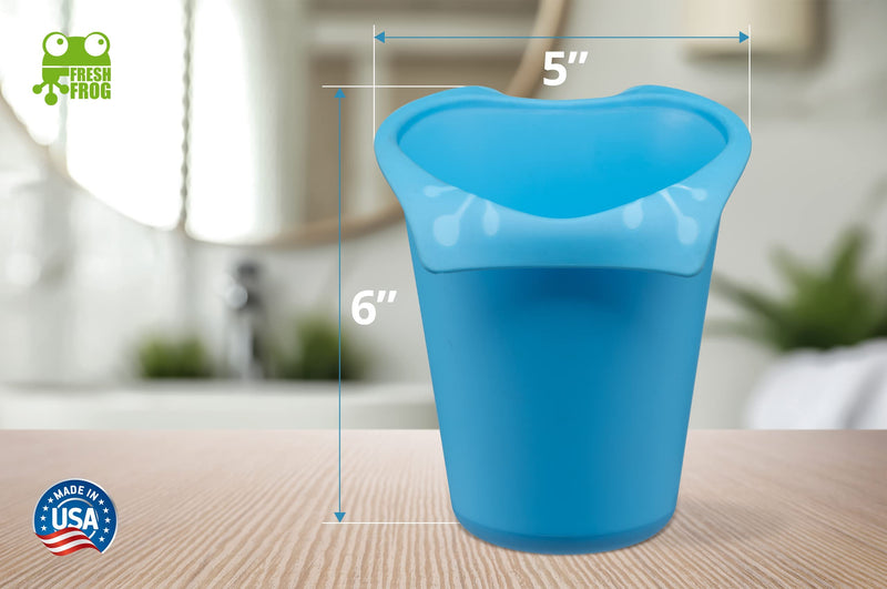 FRESH FROG Cascada Rinse Cup | Tear-Free Waterfall Rinser | Made in USA (Blue) Blue - NewNest Australia