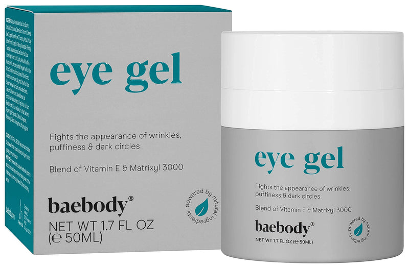 Baebody Eye Gel for Under and Around Eyes to Smooth Fine Lines, Brighten Dark Circles and De-Puff Bags with Peptide Complex and Soothing Aloe, 1.7 Ounces - NewNest Australia