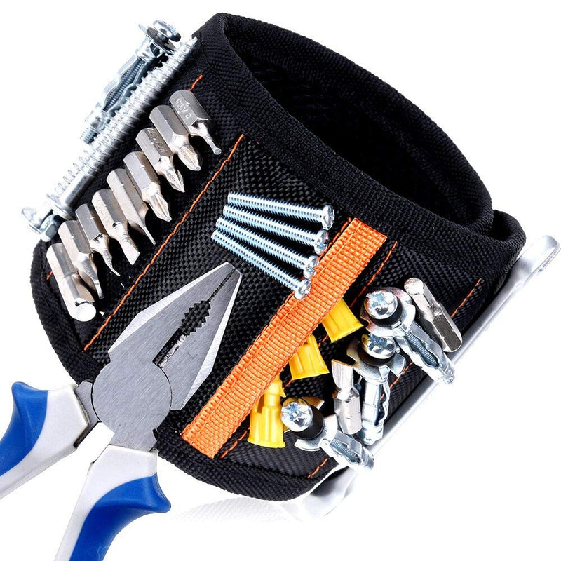 Vastar Magnetic Wristband - 15 Powerful Magnets for Holding Tools Screws, Nails, Bolts, Scissors, Drilling Bits and More, Unique Gifts for DIY Yellow - NewNest Australia