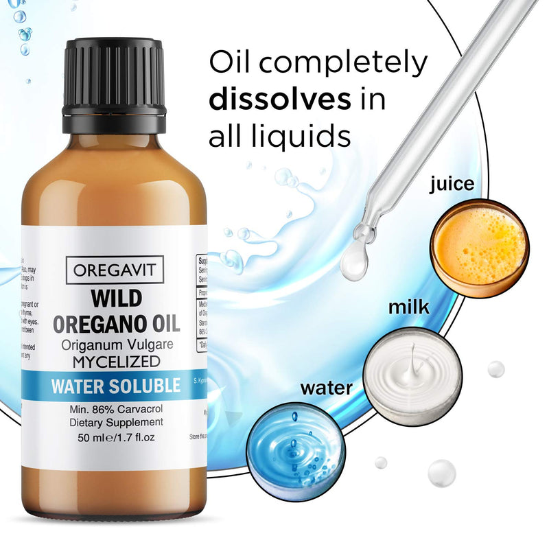 Water Soluble Wild Oil of Oregano Oil 50ml/1,7oz Promotes Clean Teeth * Healthy Gums * Good Breath * Healthy Digestive and Elimination Function * Daily MOUTHWASH*Ideal for Nebulizer - NewNest Australia