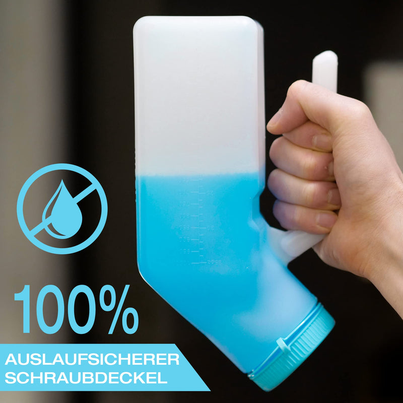 Urine Bottles For Men With Glow-In-The-Dark Lid (Pack Of 2) - 1000Ml Men'S Bed Bottle Made Of Thick Plastic With Screw Cap - Leak-Proof Urinary Chamber - Portable Urine Bottles For Men - NewNest Australia