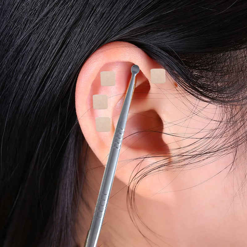 Pack Of 600 Ear Seed Acupuncture, Ear Massage Stickers, Disposable Ear Seeds, Acupuncture Pen, Acupressure Pen, Massage Pen, Meridian Pen, Acupressure Sticks, Scar Care, Stainless Steel - NewNest Australia