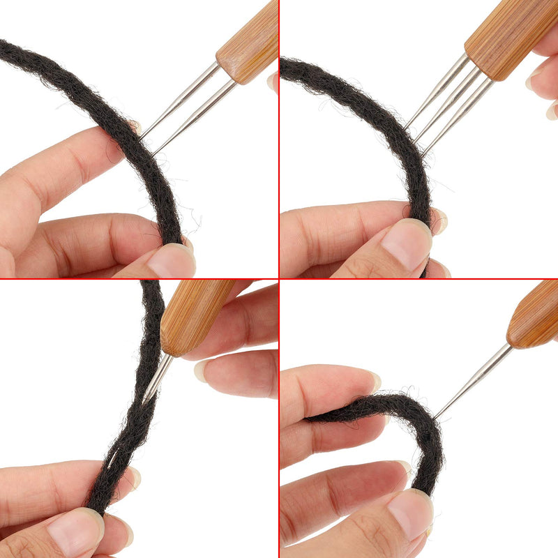 5 Pieces Dreadlocks Tool Includes 3 Pieces Dreadlocks Crochet 1 Hook 2 Hooks 3 Hooks Hair Weaving Needle Crochet 2 Pieces Hair Locking Tool for Braid Craft (0.5 mm) 0.5 mm - NewNest Australia
