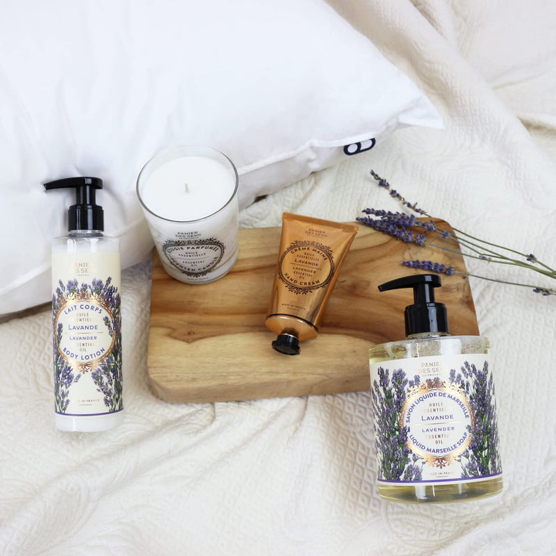 Panier Des Sens - Lavender Candle - Scented Candles For The Home - Candle With Perfumed Oil - Aromatherapy Candles For Relaxation - Made In France - Durable & 100% Natural Cotton Wick - Vegan - 180 G - NewNest Australia
