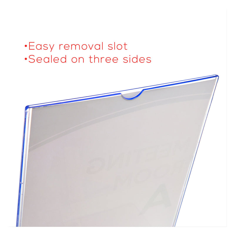 deflect-o Superior Image L-Frame Base Slanted Desktop Sign Holder, Plastic, 8.5 x 11 Inches (590101) - NewNest Australia