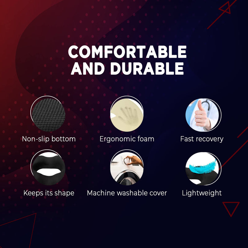 Donut Pillow Seat Cushion Orthopedic Design| Tailbone & Coccyx Memory Foam Pillow | Pain Relief for Hemorrhoid, Pregnancy Post Natal, Surgery, Sciatica and Relieves Tailbone Pressure by Pillow Palace. - NewNest Australia
