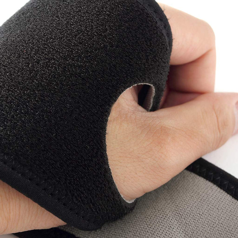 Neotech Care Wrist Band - Elastic & Breathable Fabric - Adjustable Compression Strap - Men, Women, Right or Left - Support Wrap for Protection or Sports - Black Colour (Size M, 1 Pair) 2 - NewNest Australia