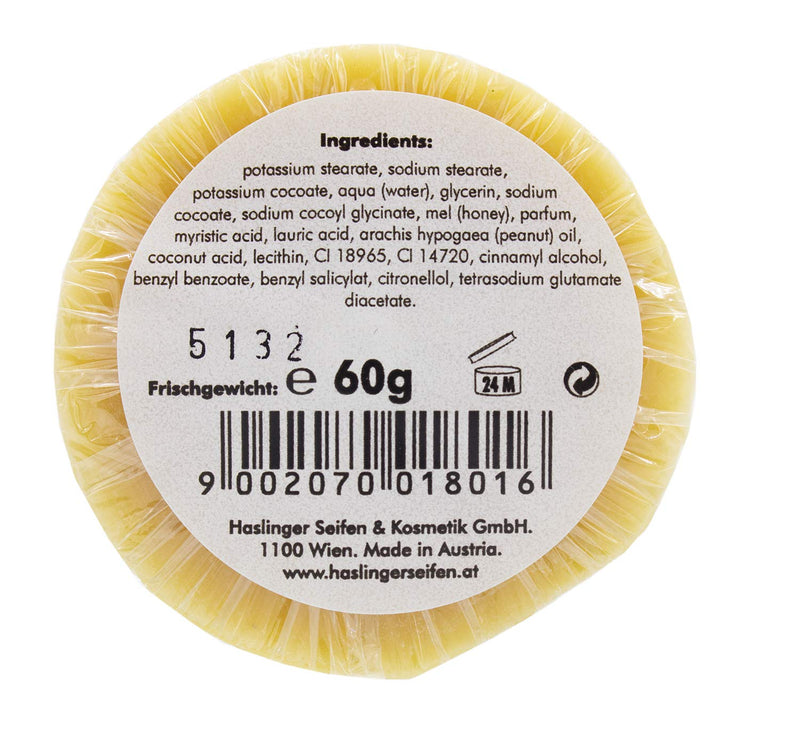 Haslinger shaving soap honey approx. 60g in a can - NewNest Australia