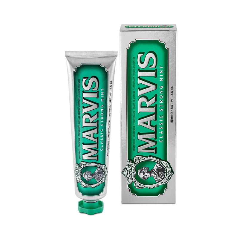 Marvis Classic Strong Mint toothpaste, 85 ml, toothpaste with a taste experience guarantee for invigorating and long-lasting freshness 1 x 85 ml - NewNest Australia