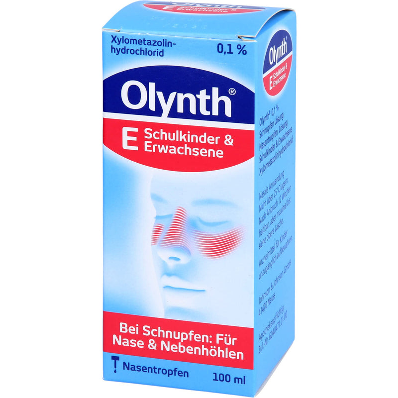 Olynth 0.1% - decongestant cold solution for adults and school children aged 6 and over - 100 ml nose drops - NewNest Australia