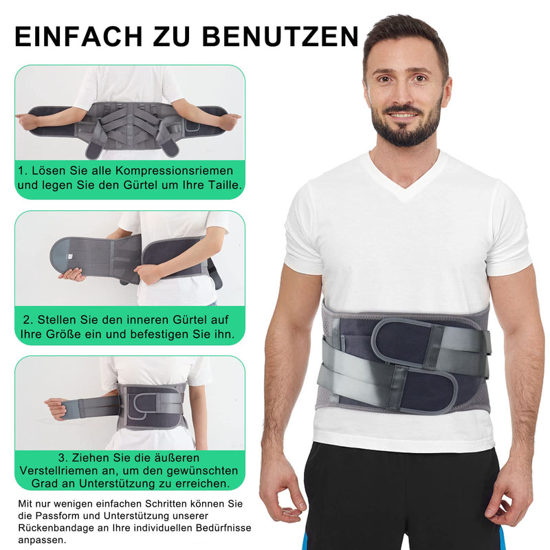Hongjing Back Support Belt For Lower Back Pain Relief With 7 Struts, Lumbar Support Belt With Breathable Mesh For Heavy Lifting And Sciatica Pain Relief (Xl) - NewNest Australia