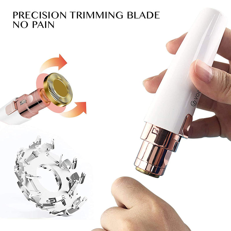 Rechargeable Eyebrow Trimmer & Bikini Trimmer For Women, 2-In-1 Eyebrow Razor And Painless Eyebrow Epilator, Eyebrow, Lip, Nose, Body, Facial Hair Remover For Women - NewNest Australia