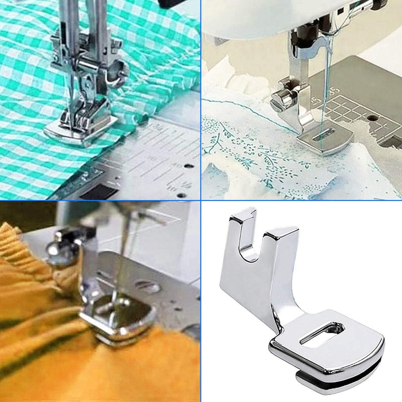 VANICE Gathering Shirring Foot Sewing Machine Presser Pressure Feet Foot Fits All Low Shank Singer, Brother, Janome, Babylock, Euro-Pro, Kenmore, White, Juki, New Home, Simplicity, Elna and More - NewNest Australia