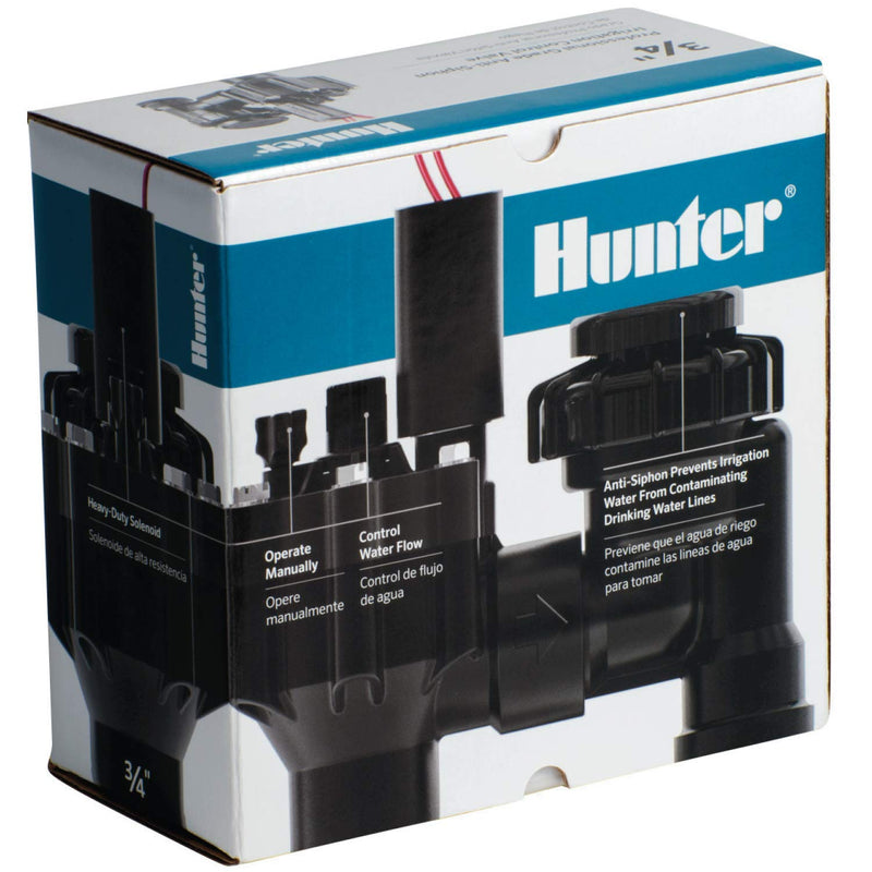 Hunter Industries RTL1002PGV075ASV Hunter 3/4" PGV-ASV Anti-Siphon Irrigation Valve, Black - NewNest Australia