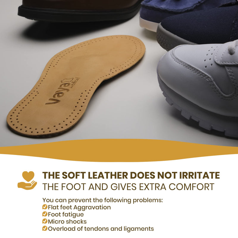 Vaya Anatomico - Premium Sheepskin Insole for Flat Feet, Metatarsalgia, Hallux Rigidus, Heel Shock Absorber & Forefoot Pain - Full Orthopedic Shoe Insert, Fallen Arches Support & Cushion (Men & Women) 8 - NewNest Australia