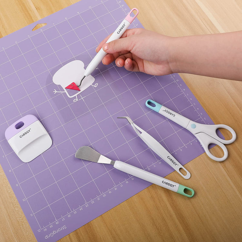 CAREGY Craft Vinyl Weeding Tools Set, Precision Craft Vinyl Tools Kit, Weeding Kits for Cricut/Silhouette/Siser/Oracal 631 651 751 Vinyl - NewNest Australia