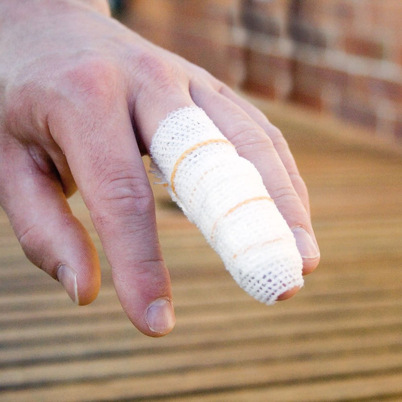 Reliance Rel310 Small Finger Dressing With Adhesive Fixing And More Protection, Features Peelable Tab Sticky Patch. Stretch Bandage And Adhesive Strip Tab 3.5 cm (10 Pieces) - NewNest Australia