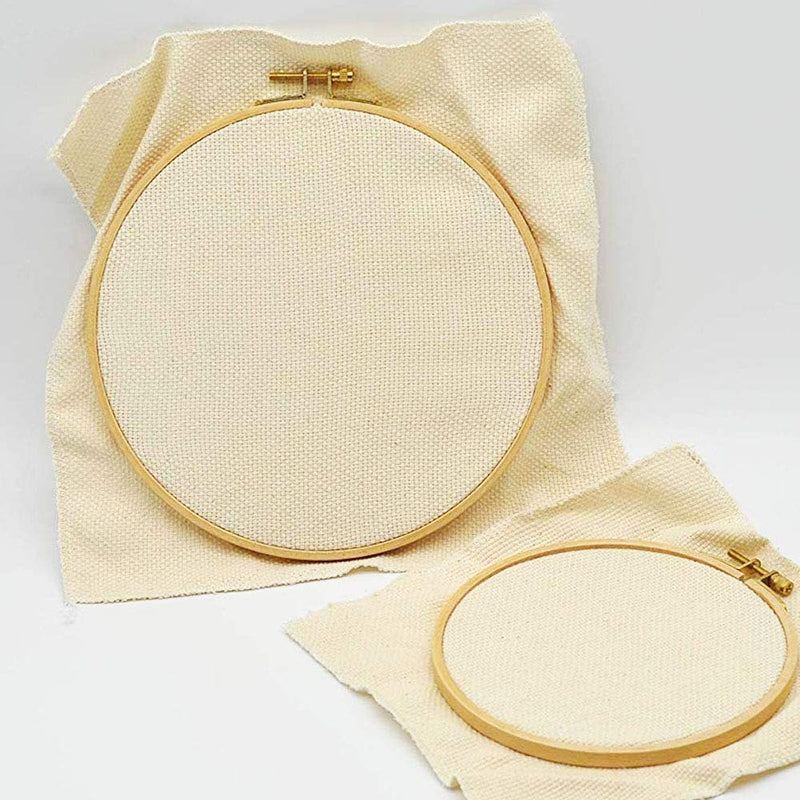 Wool Queen 2Pc 26.3''x19.6'' Needlework Fabric Monk's Cloth for Rug-Punch/Punch Needle 2PCS-26.3x19.6 Inch - NewNest Australia