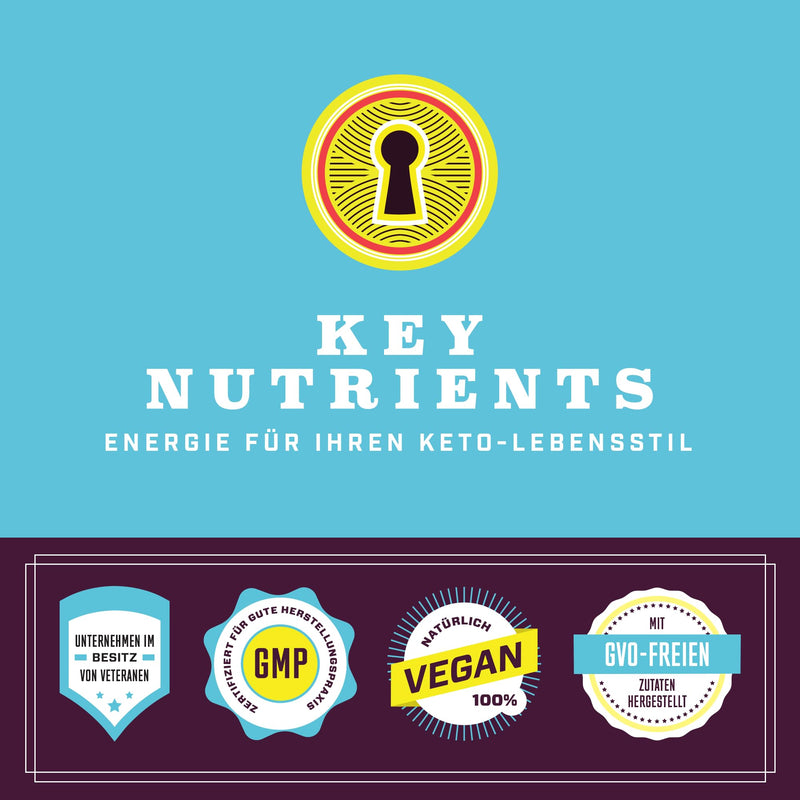 Key Nutrients Electrolytes - Lemonade - 90 servings - Electrolyte powder without sugar - Keto electrolyte sport: gluten-free without sugar - Addition: magnesium, potassium - Electrolyte powder lemon flavor 90 servings (pack of 1) - NewNest Australia