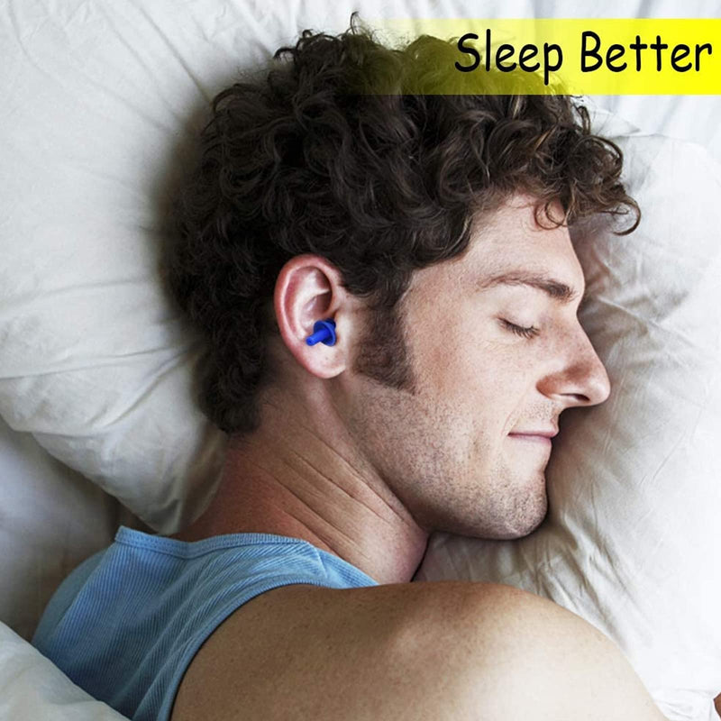 6 Pairs Of Silicone Earplugs, Reusable Earplugs, Waterproof Ear Plugs For Swimming, Earplugs For Sleeping, Noise Reducing Earplugs For Work, Study, Loud Places - NewNest Australia