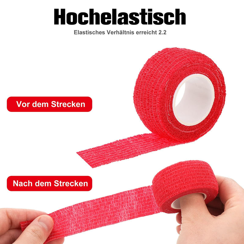 Tonyg-P Self-Adhesive Bandage Elastic Cohesive Bandage Animal Bandage Self-Adhesive Bandage For Stretch Athletes Sports Wrist Ankle (2.5 Cm X 4.5 M) 12 Rolls - NewNest Australia