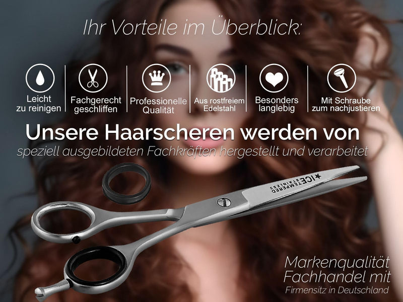 Hair scissors, hairdressing scissors 6 inches, 15.5 cm with one-sided micro-serration - NewNest Australia