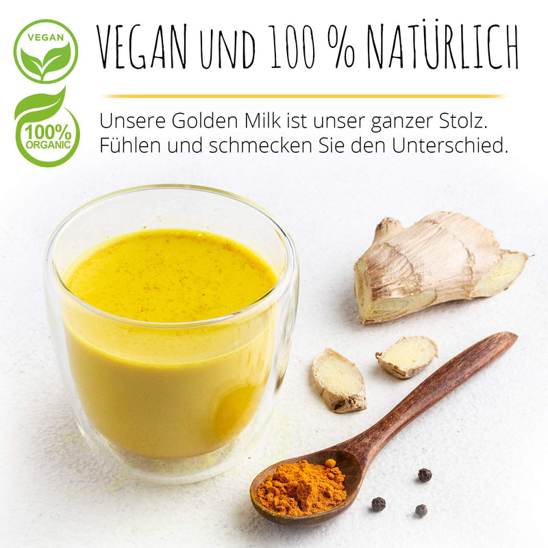 Ewl Natural Products Organic Golden Milk 600G, Golden Milk With Turmeric, Ginger, Ashwaganda, Ceylon Cinnamon, Ceylon Pepper, Coconut Blossom Sugar 600G (Pack Of 1) - NewNest Australia