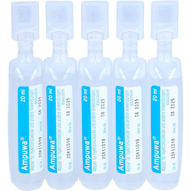 Ampuwa water for injections polyethylene ampoules, 400 ml solution - NewNest Australia