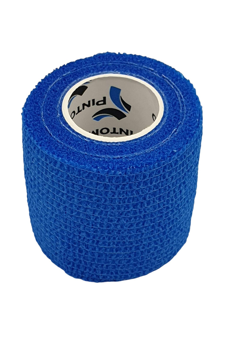 Pintomed Self-Adhesive Bandage, Stretched - 10 X Blue Bandages Rolls - 5Cm X 4.5M Cohesive Bandage Bandage; Fixation Bandage Self-Adhesive, Health Plaster, Sports Tape; Piece For Wrist, Leg, Arm, - NewNest Australia